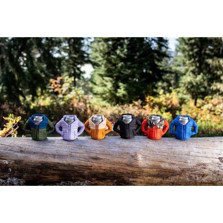 Puffin Insulated Can Cooler - Black Beverage Jacket