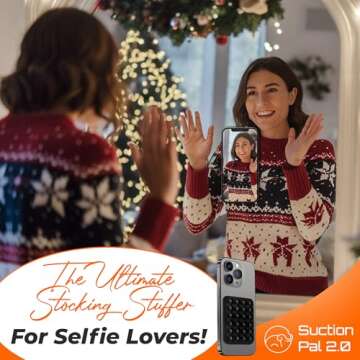 2-Pack Sticky Phone Grip, Silicone Suction Phone Case Grip with 24 Suction Cups, Sticky Grip for Selfies and Videos, Fits Most Smartphones, Pink