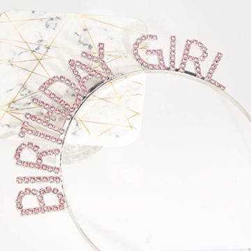Stylish Birthday Girl Headband with Sparkling Rhinestones