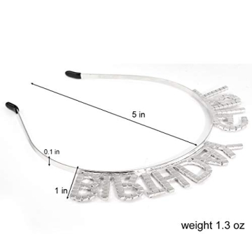 Stylish Birthday Girl Headband with Sparkling Rhinestones