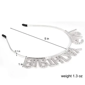 Stylish Birthday Girl Headband with Sparkling Rhinestones