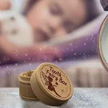 ORIGACH 3 Pcs Tooth Fairy Box for Boys and Girls, Wooden Tooth Holder, Tooth Keepsake Box for Baby Toddlers Boys Girls Lost Teeth Birthday Present