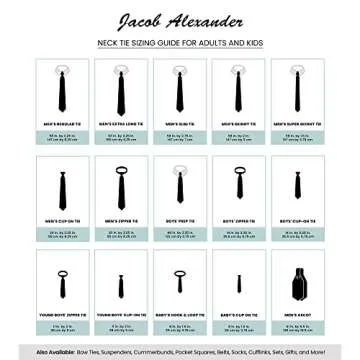 Jacob Alexander Solid Color Men's Regular Tie - Navy Blue