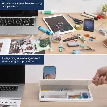 Small Glass Whiteboard - TSJ OFFICE Desk Organizer