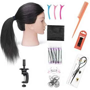 SILKY Training Mannequin Head for Hairdressers