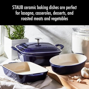 Staub Ceramics 4-pc Baking Pans Set for Stylish Cooking