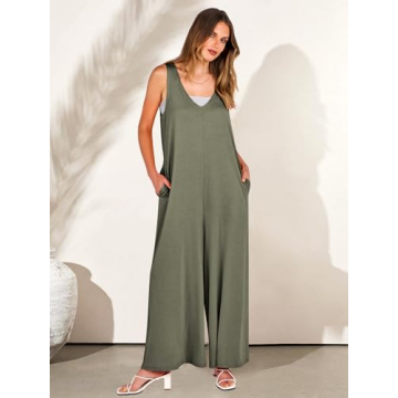 ANRABESS Women's Casual Summer Jumpsuit with Pockets