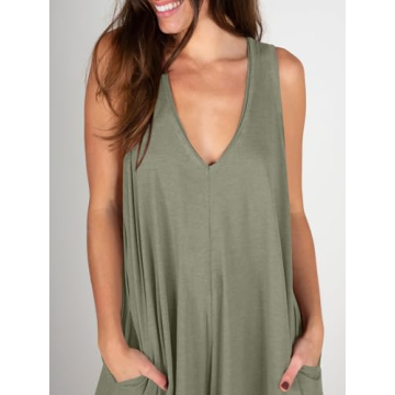 ANRABESS Women's Casual Summer Jumpsuit with Pockets