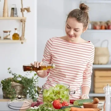 1600ml Borosilicate Glass Saucepan Stovetop Oven Safe