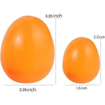 JOYIN 60 Pcs Pre Filled Easter Eggs with Toys Combo Set, Bright Colors Easter Toys for Easter Egg Hunt, Basket Stuffers, Party Favors, Classroom Events