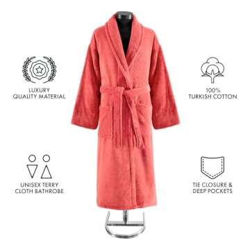 CTT Premium 100% Turkish Cotton Terry Cloth Bath Robe