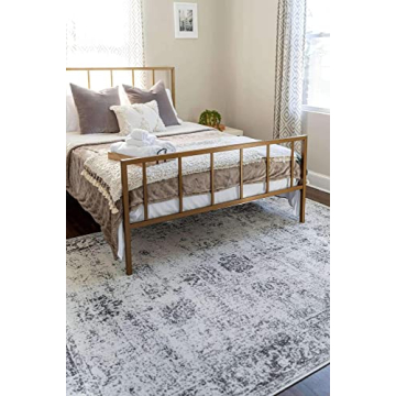 Unique Loom Sofia Collection Area Rug - Elegant Gray Beige