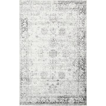 Unique Loom Sofia Collection Area Rug - Elegant Gray Beige