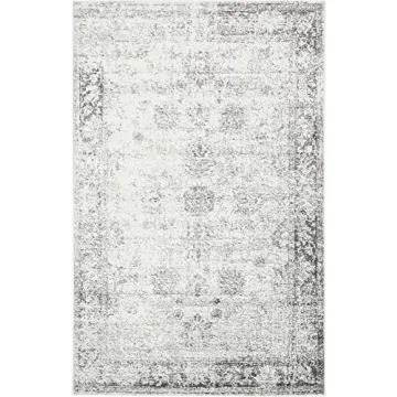 Unique Loom Sofia Collection Area Rug - Elegant Gray Beige