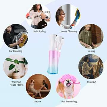 TANSHINE All-Purpose Fine Mist Water Spray Bottle 10oz