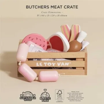 Le Toy Van Honeybee Market Meat Crate for Kids