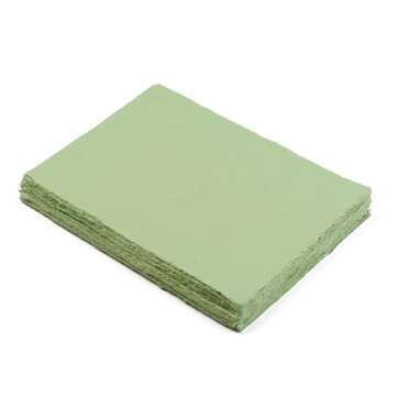 Handmade A4 Green Mixed Media Paper - 50 Sheets