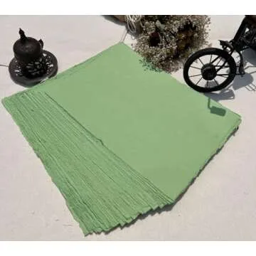 Handmade A4 Green Mixed Media Paper - 50 Sheets