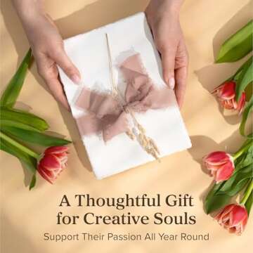 Handmade A4 Green Mixed Media Paper - 50 Sheets