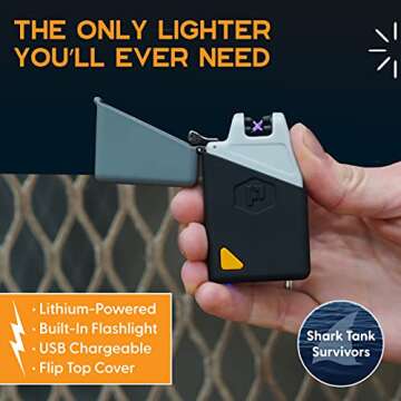 Power Practical Sparkr Mini Plasma Lighter 3.0 USB Rechargeable Windproof Electric Lighter and Flash...