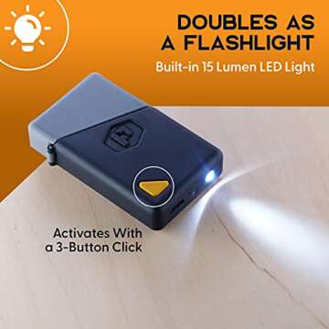 Power Practical Sparkr Mini Plasma Lighter 3.0 USB Rechargeable Windproof Electric Lighter and Flashlight, Lightweight Dual Arc Lighter for for BBQs,Candle,Camping-Outdoors Indoors [Upgraded]