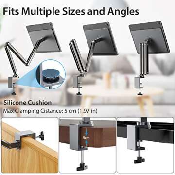 KU XIU Magnetic Arm Stand for iPad Pro 13" M4(2024)