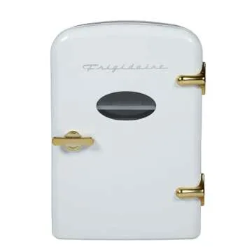 Frigidaire Retro Mini Personal Fridge Cooler, Holds up to 9 Cans, Portable for Car, Office, Bedroom,...