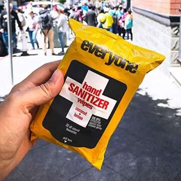 Everyone Hand Sanitizer Wipes, Coconut Lemon, 30 Towelettes