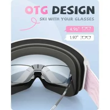 RIOROO Kids Ski Goggles with UV Protection for Ages 3-14