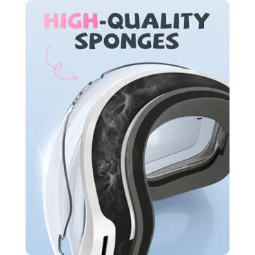 RIOROO Kids Ski Goggles with UV Protection for Ages 3-14