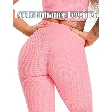 SEASUM High Waist Yoga Pants with Booty Lift Tights