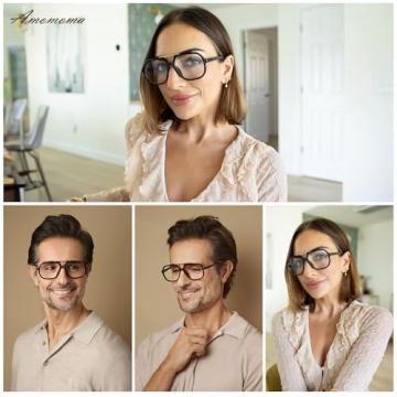 AMOMOMA Stylish Blue Light Blocking Glasses for Women