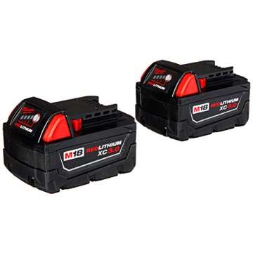 Milwaukee 2697-22 M18 18-Volt 1/2-Inch 2-Tool Combo Kit Includes Charger, Battery (2) and Bag