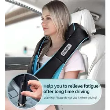 Mo Cuishle Shiatsu Neck and Shoulder Massager with Heat – Deep Kneading Massage for Relaxation – Ideal for Christmas, Mother's Day, Father's Day, and Valentine's Day Gifts for Men, Women, Mom and Dad