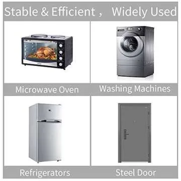 YJSMO 2 Pack Magnetic Spice Rack for Refrigerator,Heave Duty Magnetic Shelf For Kitchen,Magnet Book Shelf For Whiteboard,Space Container,Drill free (Black, 2 Pack)