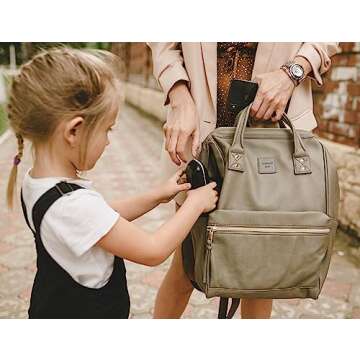 Kah&Kee Leather Backpack for Work, School & Travel