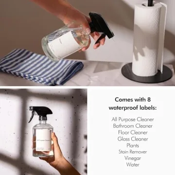 KIVY Glass Spray Bottles - Versatile 16oz Set for Home & Plants