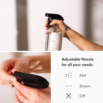 KIVY Glass Spray Bottles - Versatile 16oz Set for Home & Plants