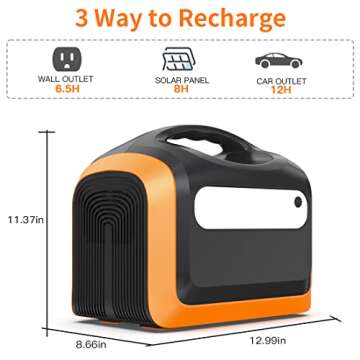 OUPES 1200W Portable Solar Power Station for Outdoor Use