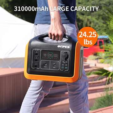OUPES 1200W Portable Solar Power Station for Outdoor Use