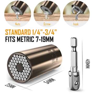 Lenski Dad Gifts for Fathers Day - Universal Socket for Men