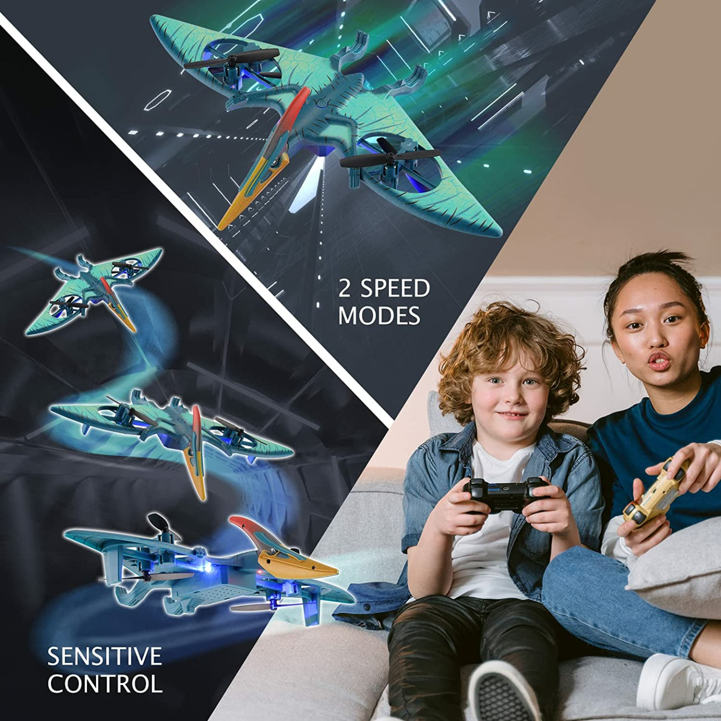 Pterosaur Dinosaur Drone - Fun Quadcopter for Kids