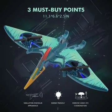 Pterosaur Dinosaur Drone - Fun Quadcopter for Kids