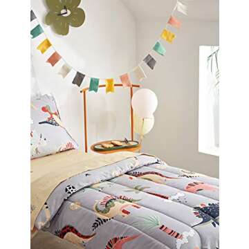 UOZZI 4 Piece Dinosaur Toddler Bed Set – Cozy & Fun