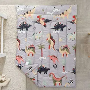 UOZZI 4 Piece Dinosaur Toddler Bed Set – Cozy & Fun