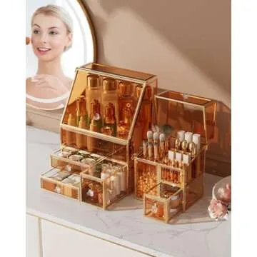 Luxury CoralHouse Makeup Organizer for Vanity and Storage