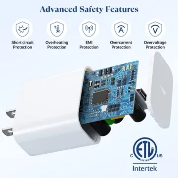 20W USB-C Fast Charger Bundle with 6FT Cables for iPhone