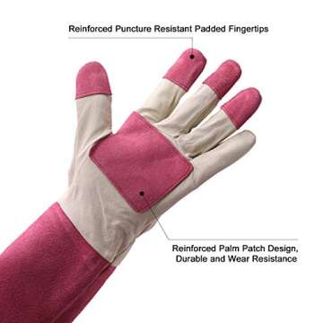 Thornproof Leather Gardening Gloves for Ultimate Protection