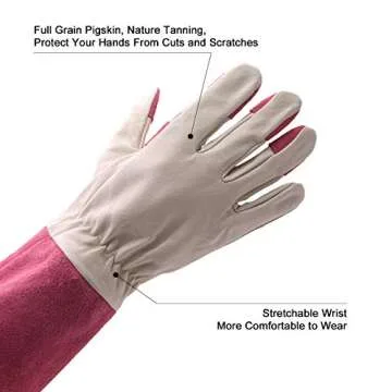Thornproof Leather Gardening Gloves for Ultimate Protection