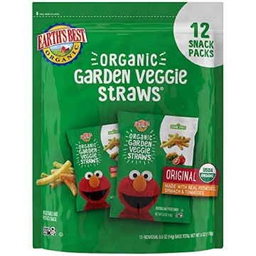 Organic Sesame Street Veggie Straws for Kids Snacks